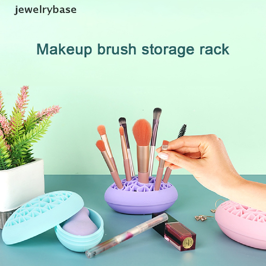 [jewelrybase] Tempat Kutek Silikon Makeup Brush Organizer Pen Display Stand Box Storag Butik