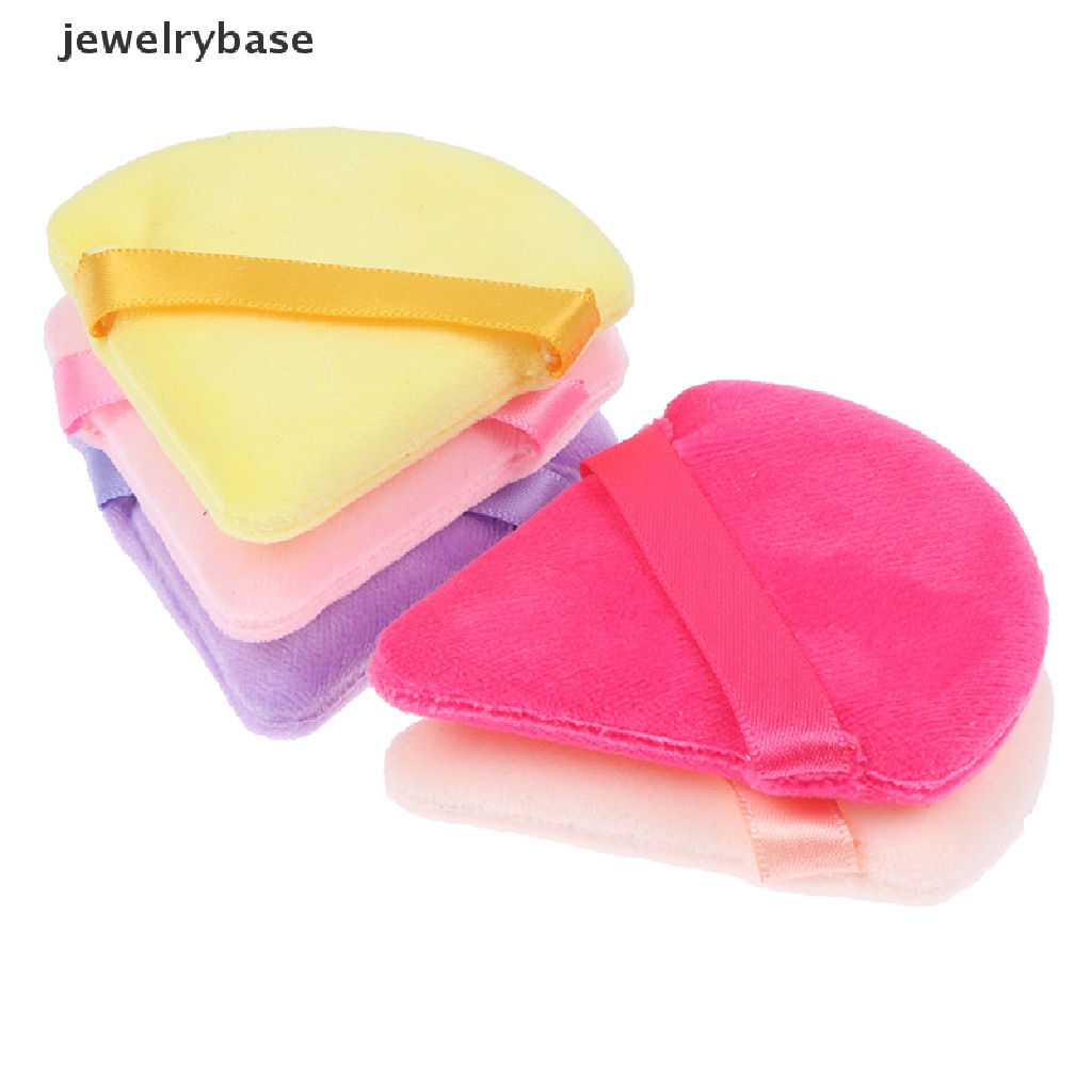 [jewelrybase] Puff Kosmetik Segitiga Velvet Foundation Mini MakeUp Sponge Puffs Alat MakeUp Butik