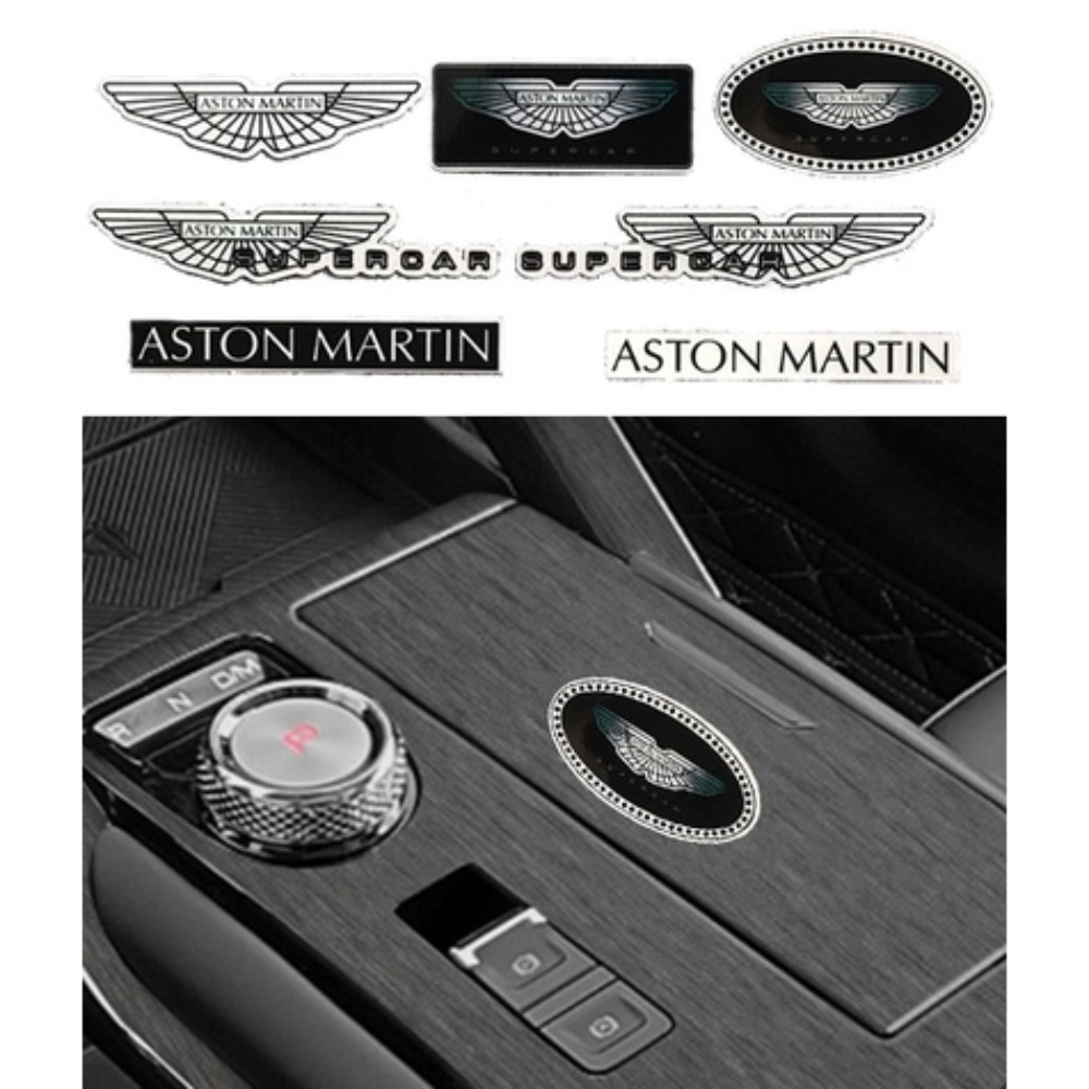 Aston Martin Stiker Interior Mobil Logo Stir Mobil Spion Anti Air Decals Scratch Coverage