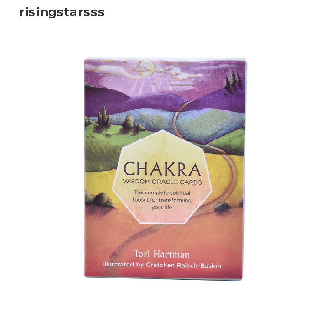 Rsid Span-new Chakra Wisdom Oracle Cards Deck Kartu Tarot Bahasa Inggris Kartu Ramalan Papan Permainan Jelly