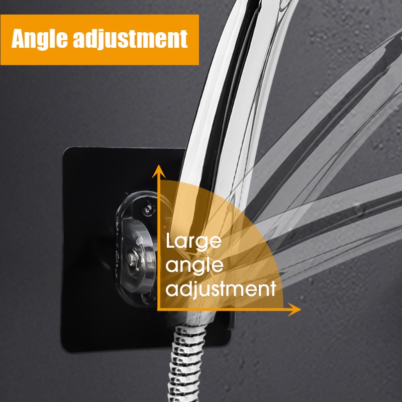 Kreatif Adjustable Self-adhesive Shower Head Holder Untuk Dapur Yang Dipasang Di Dinding Punch Free Stand Bracket Aksesoris Kamar Mandi Praktis