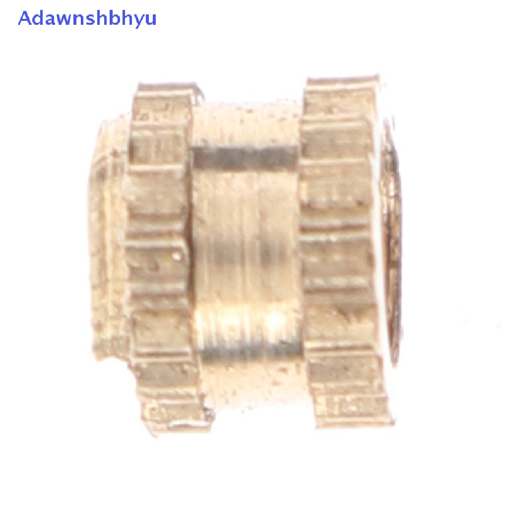 Adhyu 100pcs M3 nut Injection Moulding Kuningan Knurled Drat Sisipan Mur ID
