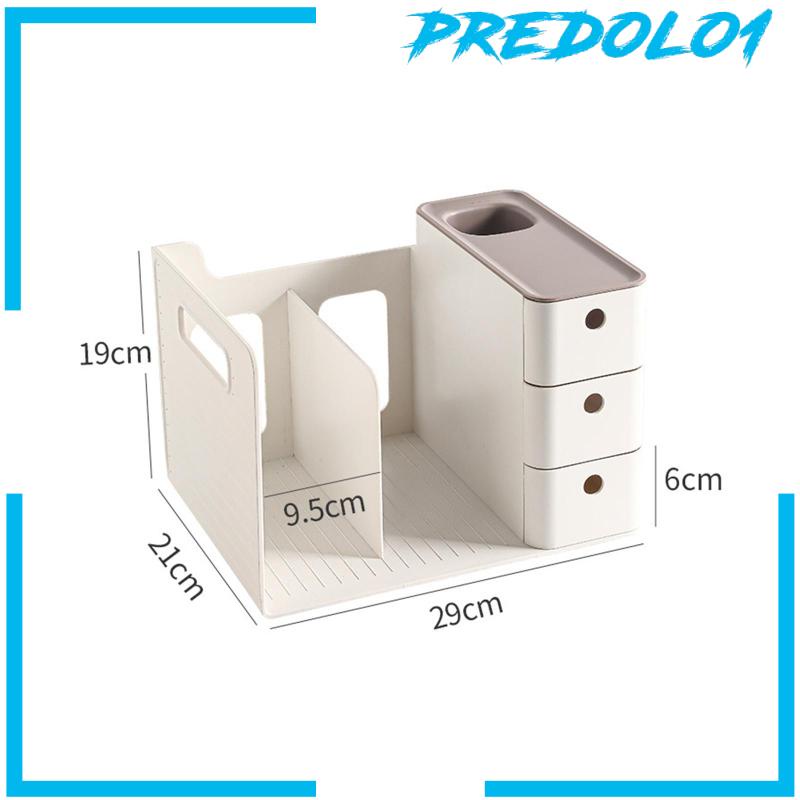 [Predolo1] Desk Organizer Storage Box Tempat Pensil Warna Alat Kantor Kuas Makeup