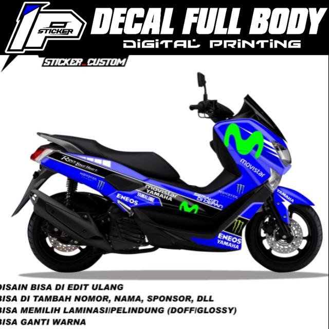 Decal Sticker Stiker Nmax Movistar