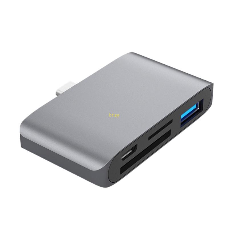 Btsg Tipe C 4in1 Hub USB 3.1 Multi-Card Reader Didukung Oleh USB Untuk PC