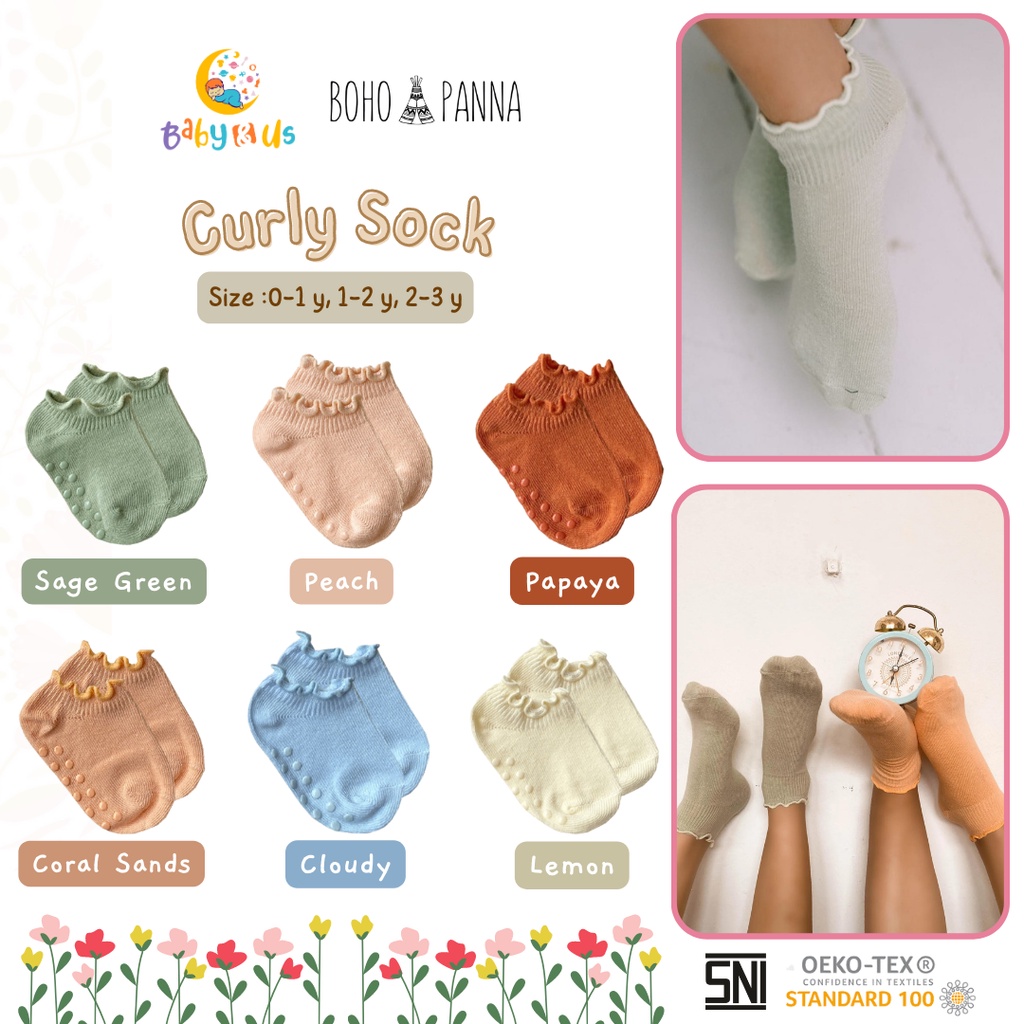 BOHOPANNA - CURLY SOCK NEW KAOS KAKI ANAK