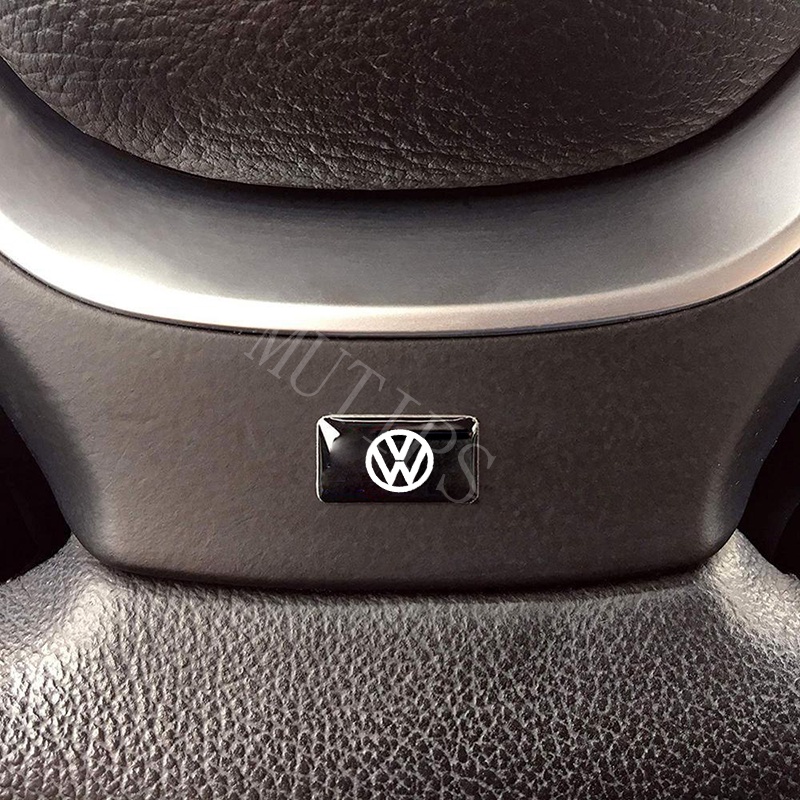 Volkswagen 10Pcs 3D Car Stickers Steering Wheel Door Window Switch Button Badge Decoration Suitable For Polo mk7 Scirocco Beetle Golf mk3 mk6 Passat B5 B6 B7 CC B8 T5