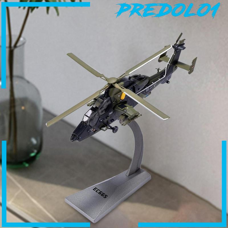 [Predolo1] Skala1 /72 EC665 Hadiah Helikopter Dengan Stand Display Tabletop Decor Untuk Bar