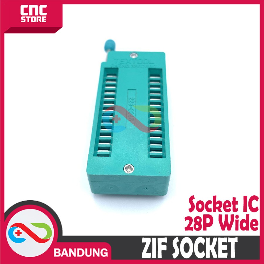 ZIF SOCKET SOKET DIP-28 DIP 28P 28 PIN WIDE IC UNIVERSAL