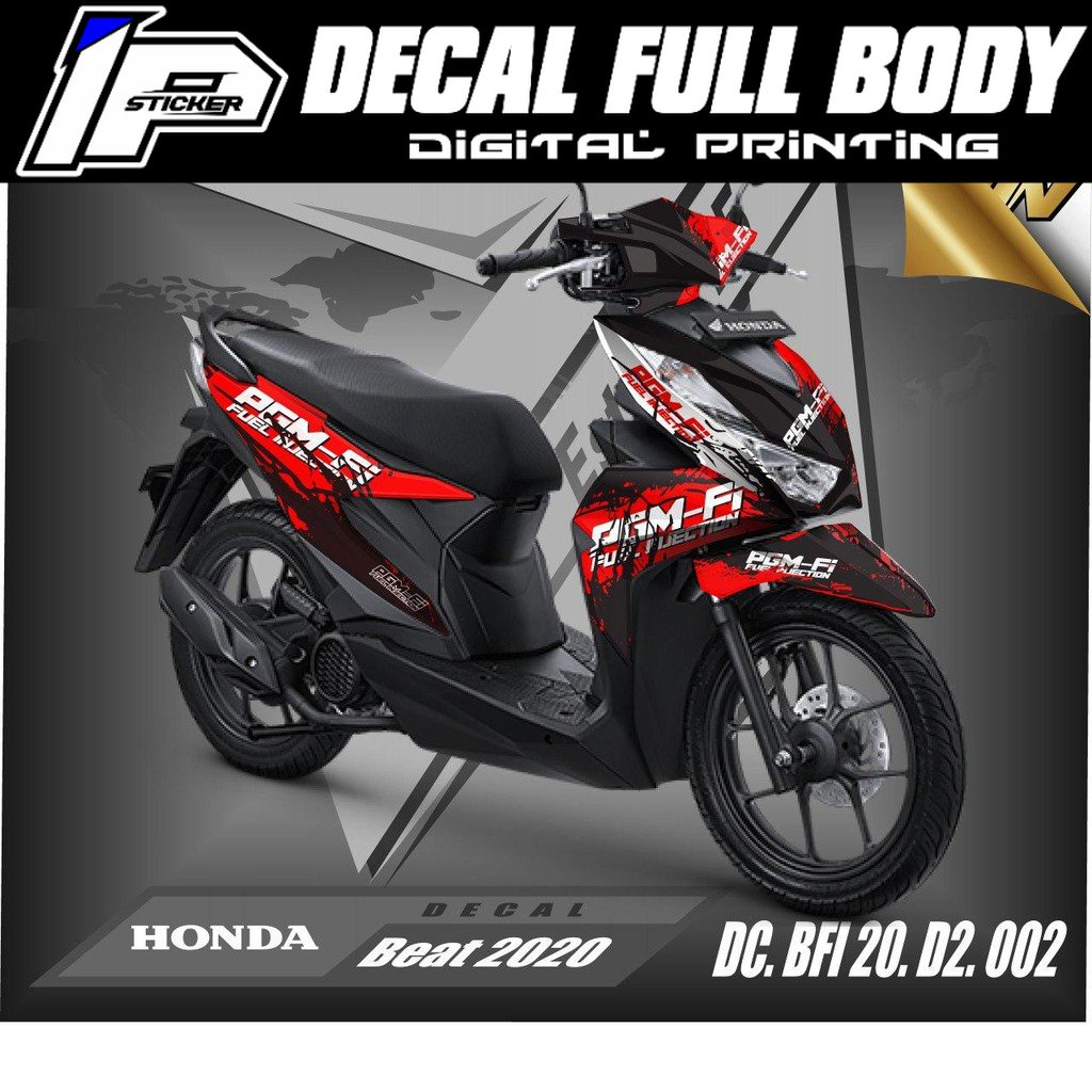 Decal Stiker Motor BEAT ISS, Deluxe, Street Full Body - Dekal Beat 2020 - 2021 Desain 002