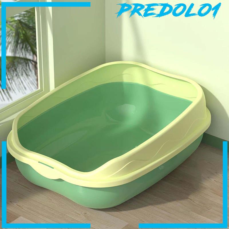 [Predolo1] Cat Litter Box Bedpan Wadah Kotoran Kucing Pasir Cat Toilet Kokoh