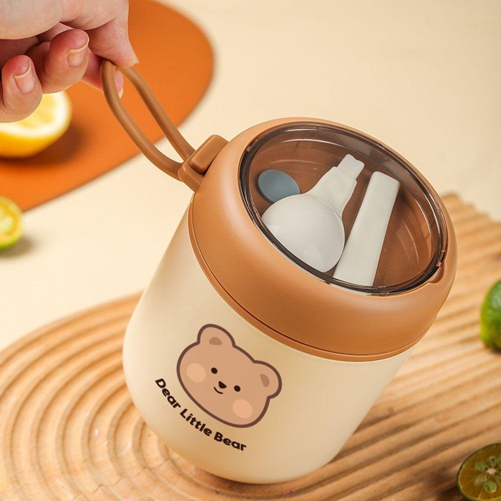 Suyo Breakfast Cup Multifungsi Dengan Sendok Peralatan Makan Thermo Yogurt Mug Vacuum Flasks