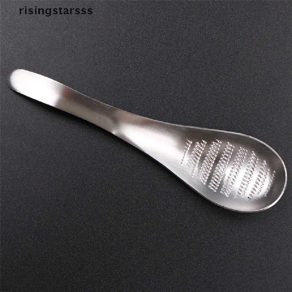 Rsid Span-new Stainless Steel Ginger Grater Spoon Sendok Teh Jahe Garlic Grater Lemon Zester Jelly