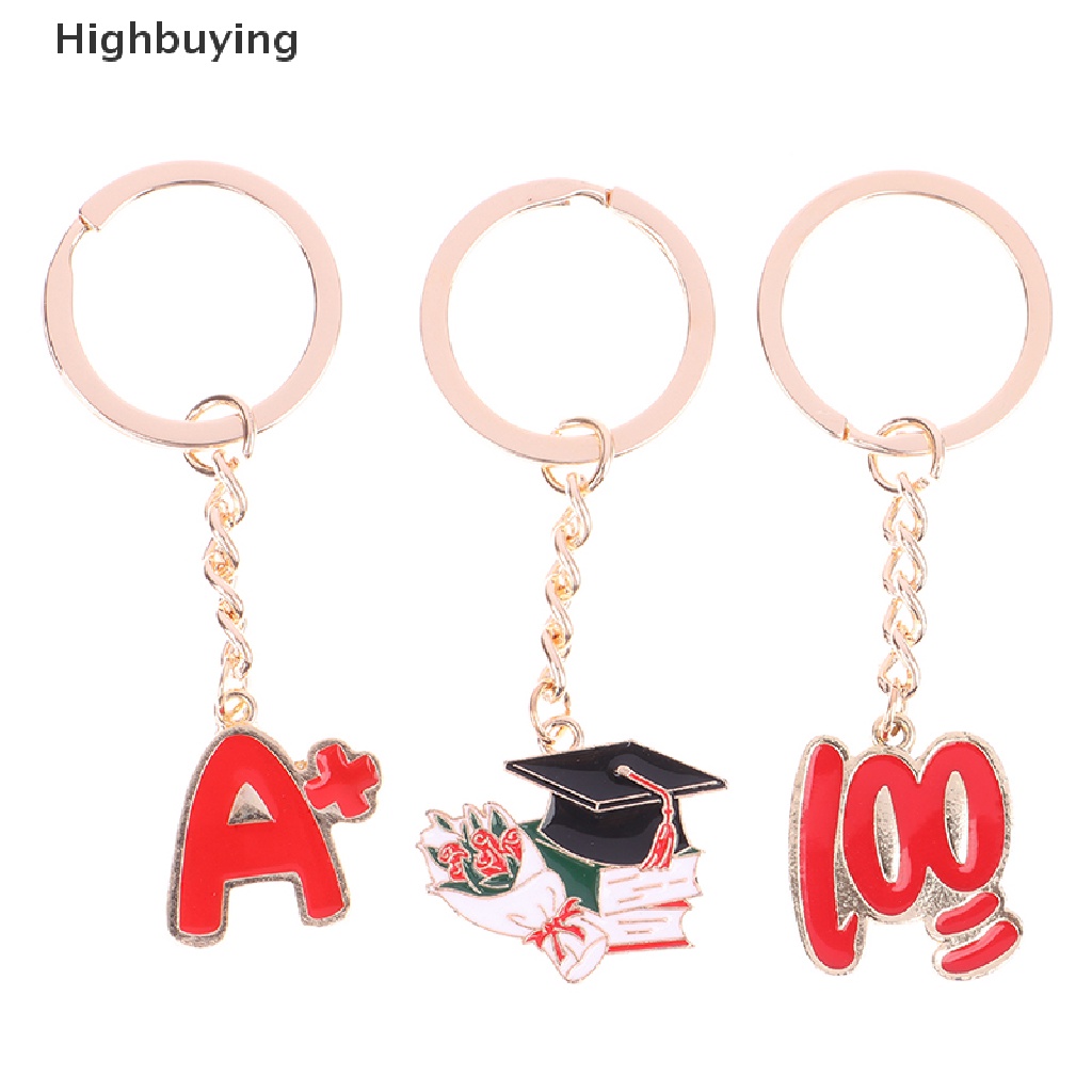 Hbid Paduan Indah Drip Minyak A +100Bujang Bentuk Topi Ch Gantungan Kunci Teks Inspiratif Berkah Keyring Hadiah Siswa Aksesoris Glory