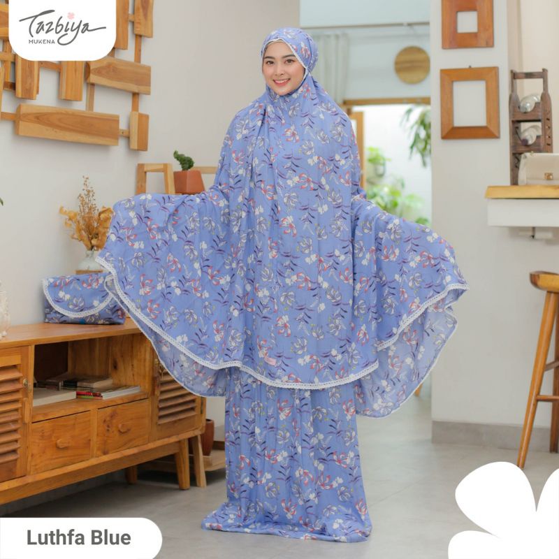 MUKENA TAZBIYA ALLOVER 2IN1 LUTHFA SERIES ALLSIZE