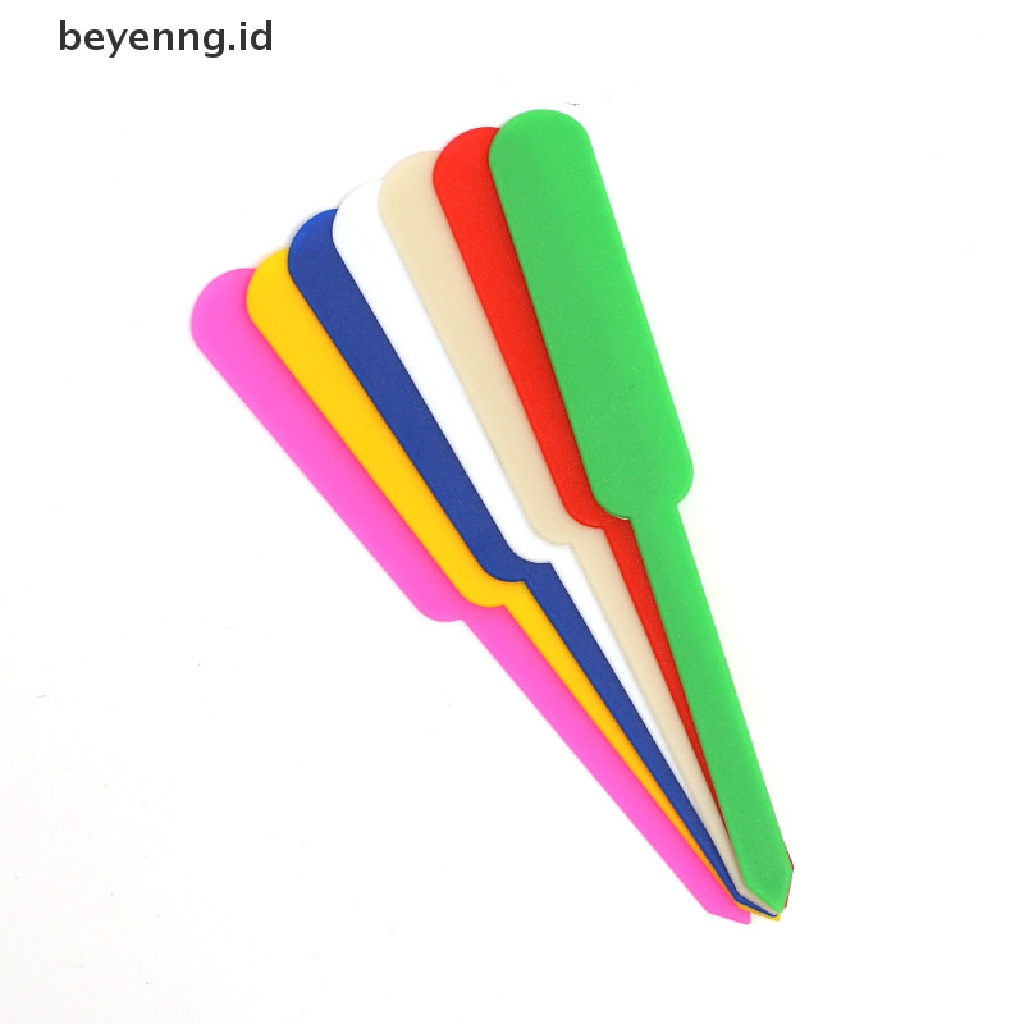 Beyen 100PCS Label Tag Plastik Anti Air Penanda Pembibitan Pot Bunga ID