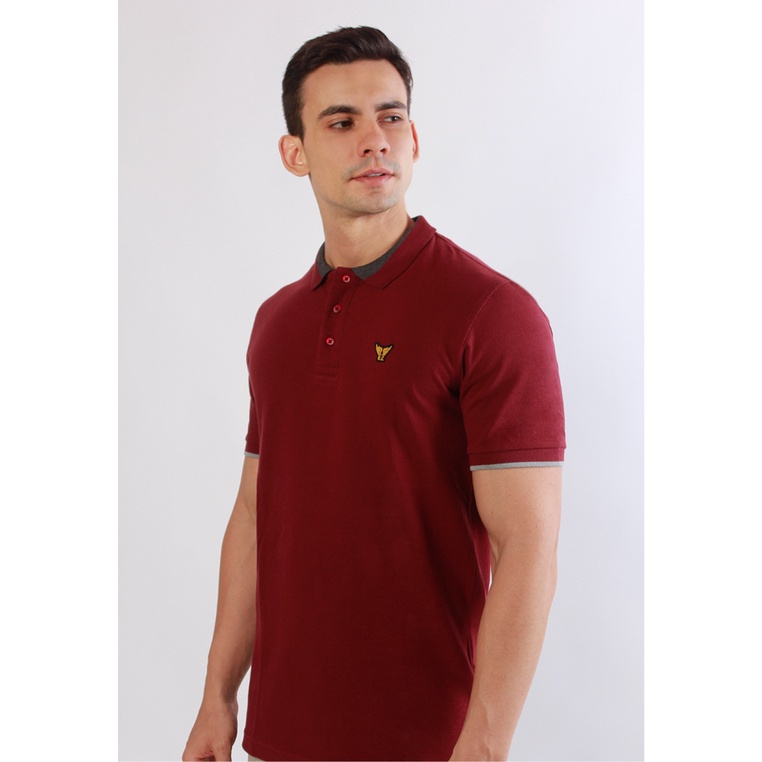 RMY / Emba Classic-Biogo Maroon  Kaos Polo Pria Lengan Pendek