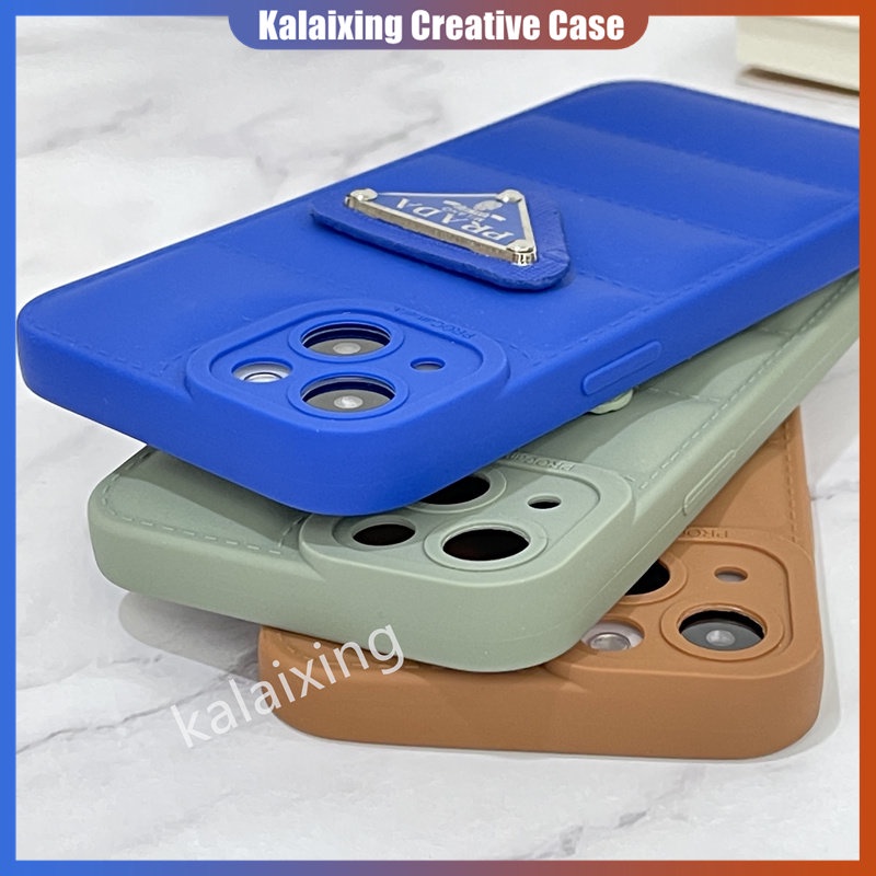 Casing Prada iPhone Ponsel Lembut Berbentuk Untuk Iphone14 Pro Max13 Pro 12 11 ProMax Xs Max Xr X Xs 7Plus 8Plus Casing Down Bentuk Jaket Back Cover