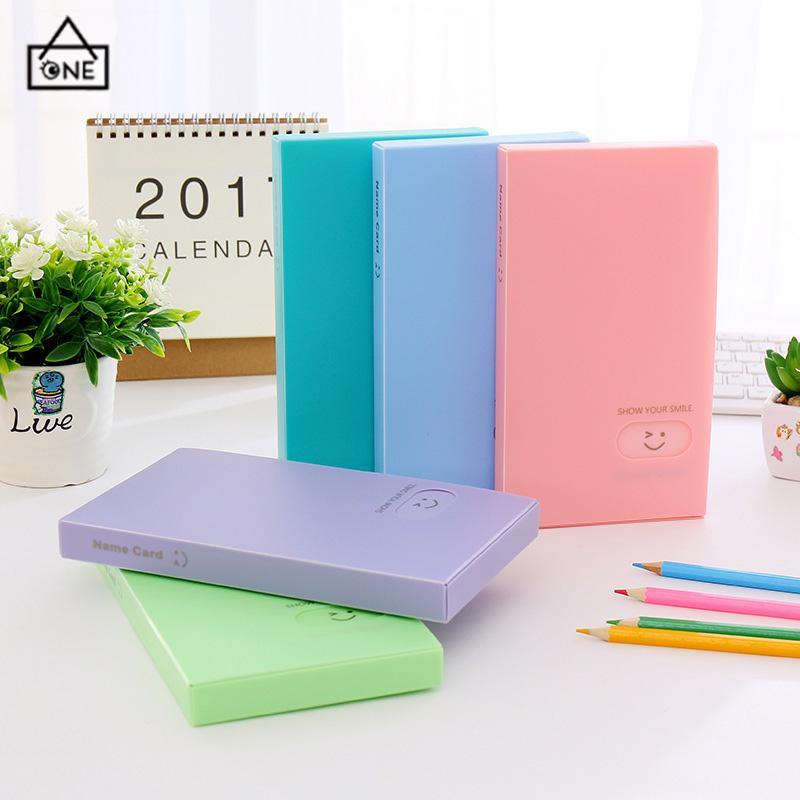 

COD❤️120 Posisi Kartu Buku Kartu Nama Wajah Tersenyum Buku Kartu Nama PP Tas Kartu Kapasitas Besar-A.one