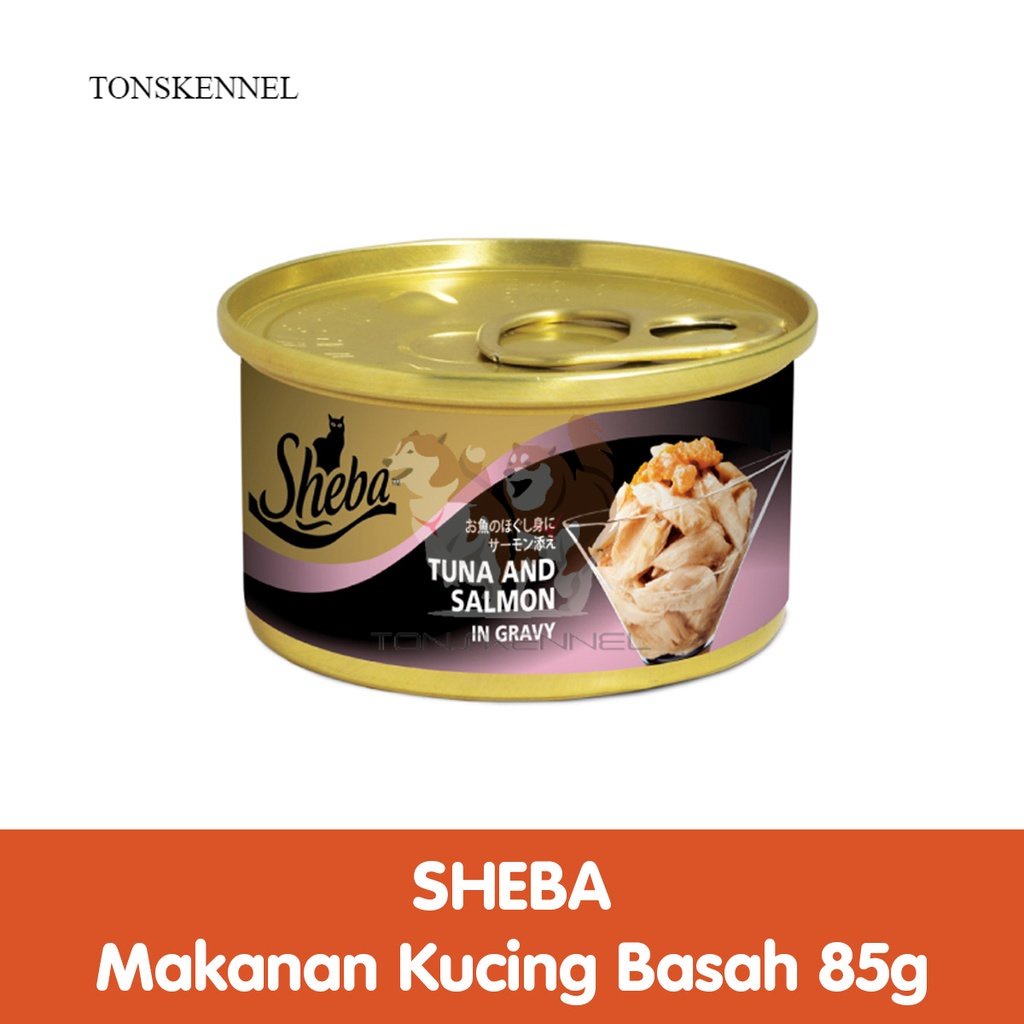 SHEBA Kaleng 85 gr Makanan Kucing Basah Kaleng - Makanan Kucing Premium Untuk Kucing Dewasa, 85g Sheba Kaleng 85GR Chicken Tuna Whitemeat Salmon Makanan Basah Kucing 85 g 85 gram