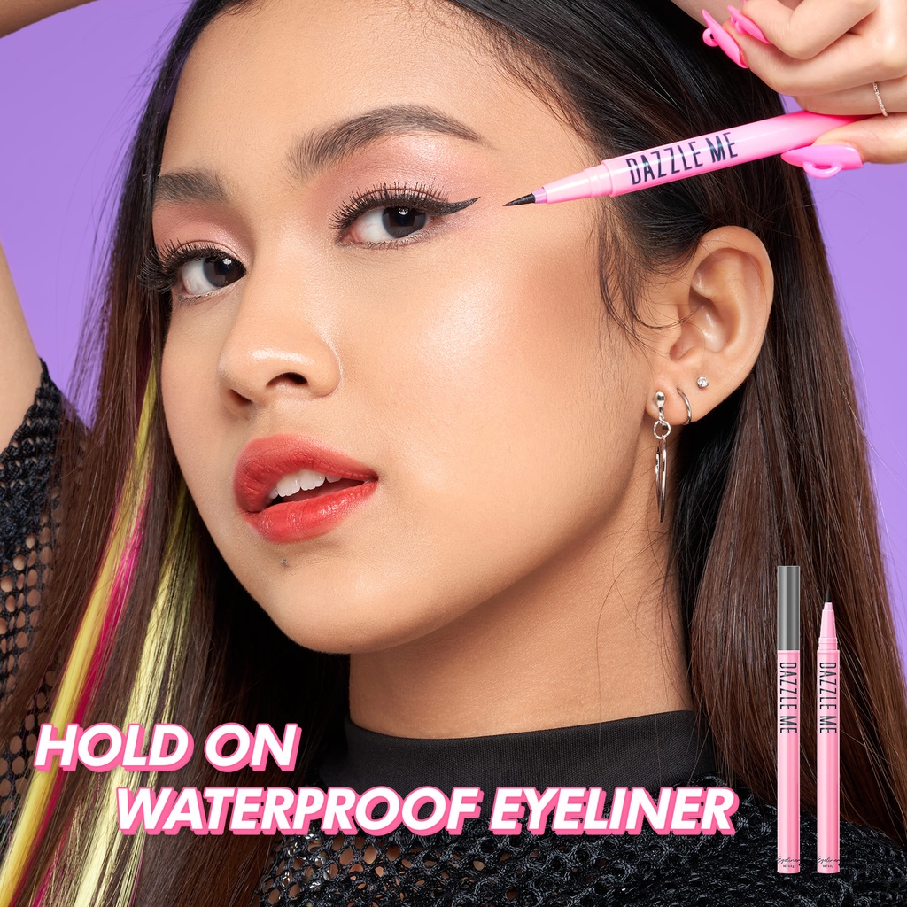 DAZZLE ME Holy Moly Volume Mascara Black / Hold On Eyeliner - Volume Curling Mascara Original BPOM #VITAMIN_KU