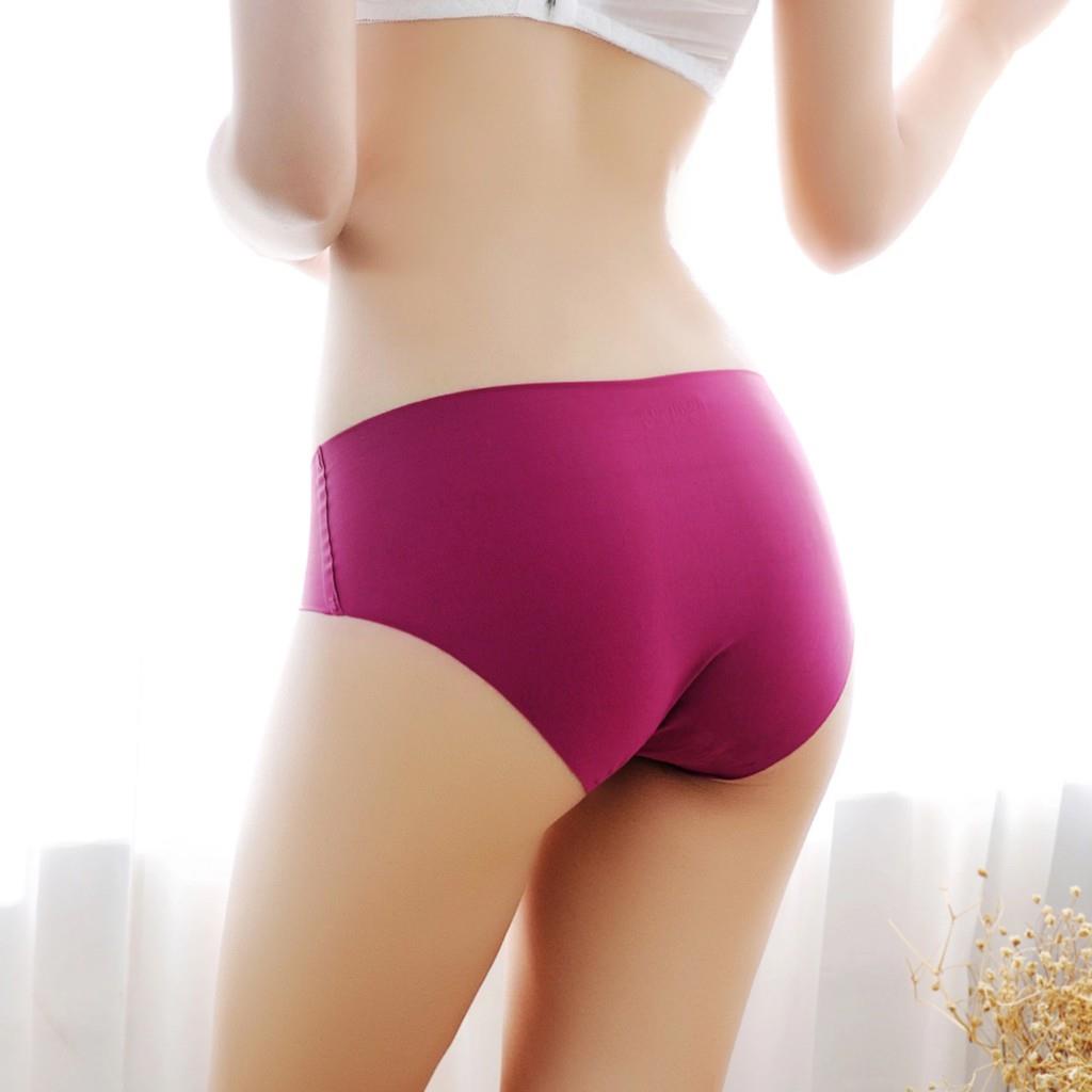 OTS 873 - Celana Dalam Wanita Seamless Tanpa Jahitan Anti Nyeplak Fashion Es Sutra CD Wanita Polos Halus CD Cewek Import Underwear Wanita Sempak Dalaman Wanita