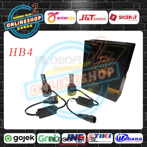 LED B1 BLACK HB4 / LED Headlamp B1 / Lampu B1 LED Platinum 3800LM 36W - fm