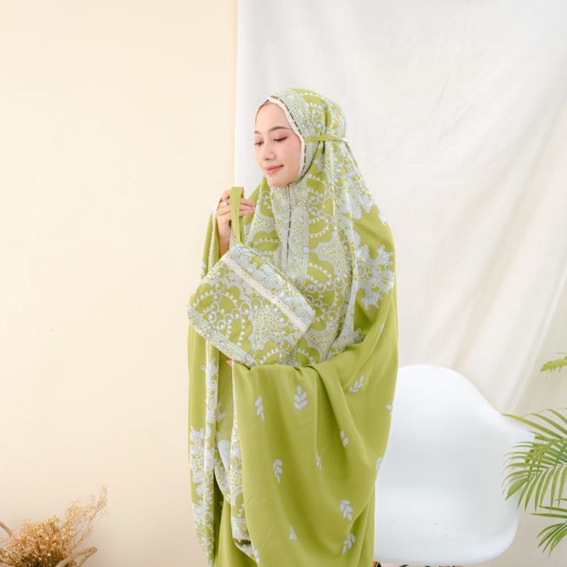 MUKENA ZIANISA BORDER 2IN1 ALEEZA SERIES ALLSIZE