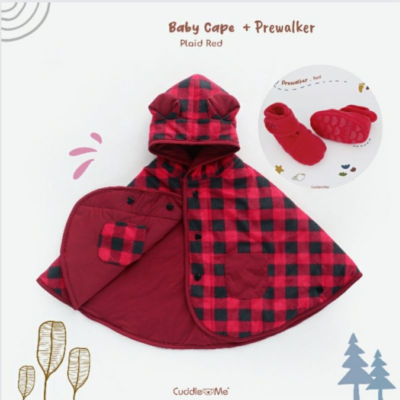 SET KADO PAKET BUNDLING BABYCAPE SEPATU PREWALKER CUDDLEME