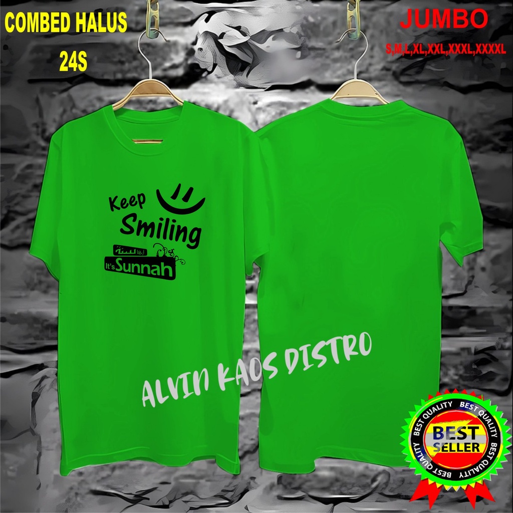 Apps KAOS keep smiling its sunnah/KAOS EKSPRESI/KAOS HITS/KAOS BANDUNG/KAOS MURAH/KAOS DISTRO