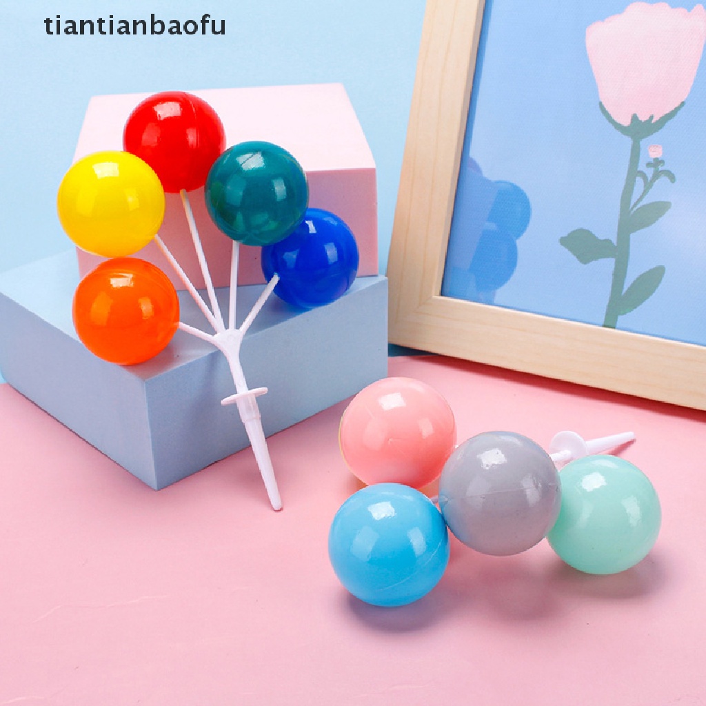 [tiantianbaofu] Balon Hujan Kue Topper Bintang Awan Cupcake Sofa Dekorasi Ulang Tahun Pesta Decor Butik