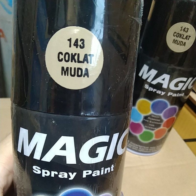 cat semprot pilok pilox magic spray paint magic coklat muda 143 coklat muda