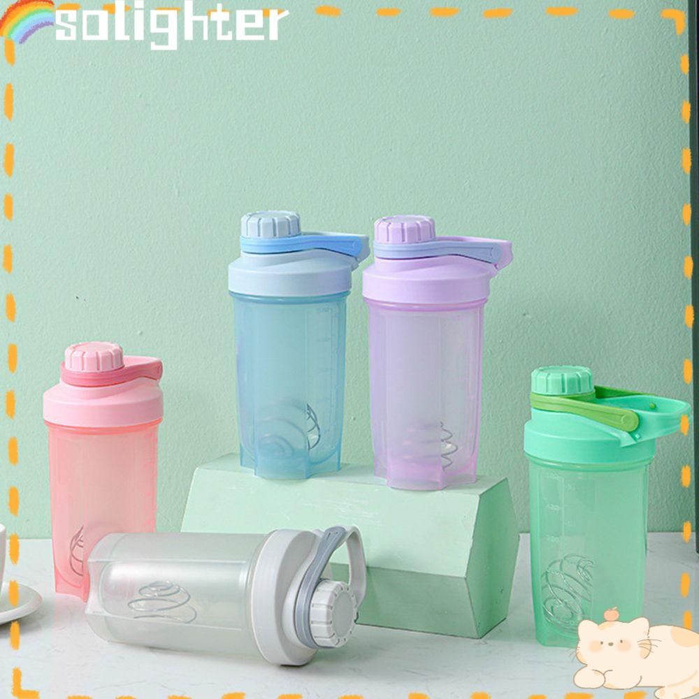 Solighter Water Cup Plastic Protein Olahraga Shaker