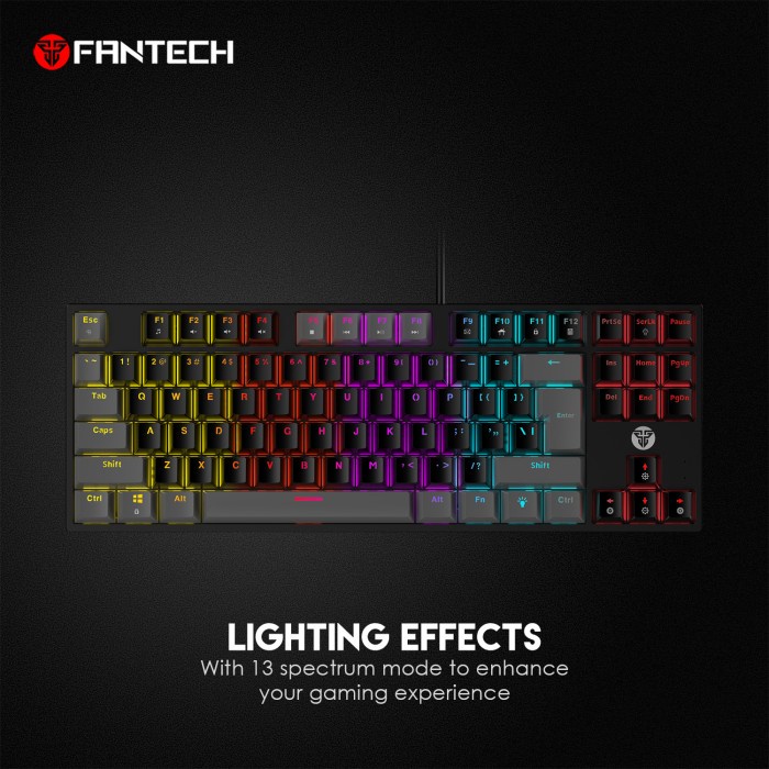 Fantech ATOM TKL MK876 Keyboard Mechanical Gaming 87 Keys