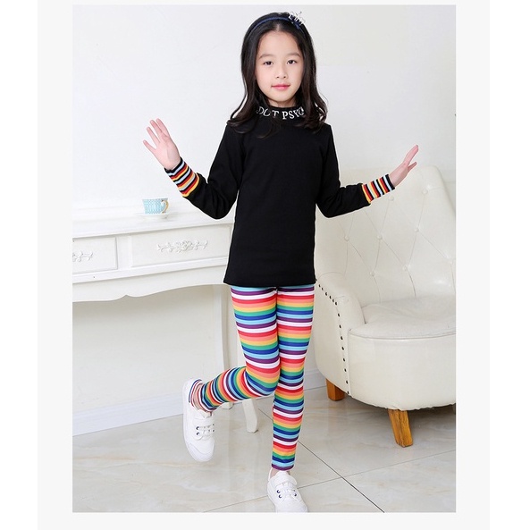 BOBOHO - LEGGING KATUN IMPOR STRETCH PANJANG CETAK MOTIF LUCU ALA KOREA ANAK PEREMPUAN IMPORT 3-11 TH PART 2