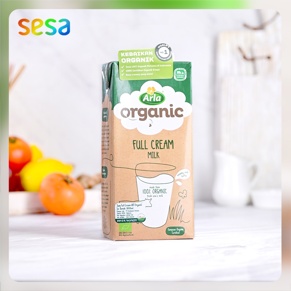 

ARLA Full Cream Milk UHT Organic 1 Liter - Susu Organik UHT Segar
