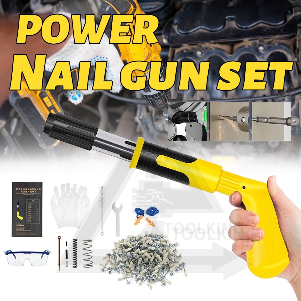 Alat Pistol Paku Tembak Beton / Nails Gun / Fastening Gun Pistol Untuk Paku Tembak Beton Baja / Alat Multifungsi