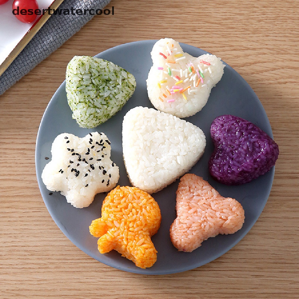 Deid 6/7Pcs Set Bola Nasi Bentuk Kartun Diy Sushi Mold Rice Ball Bento Press Mold Martijn