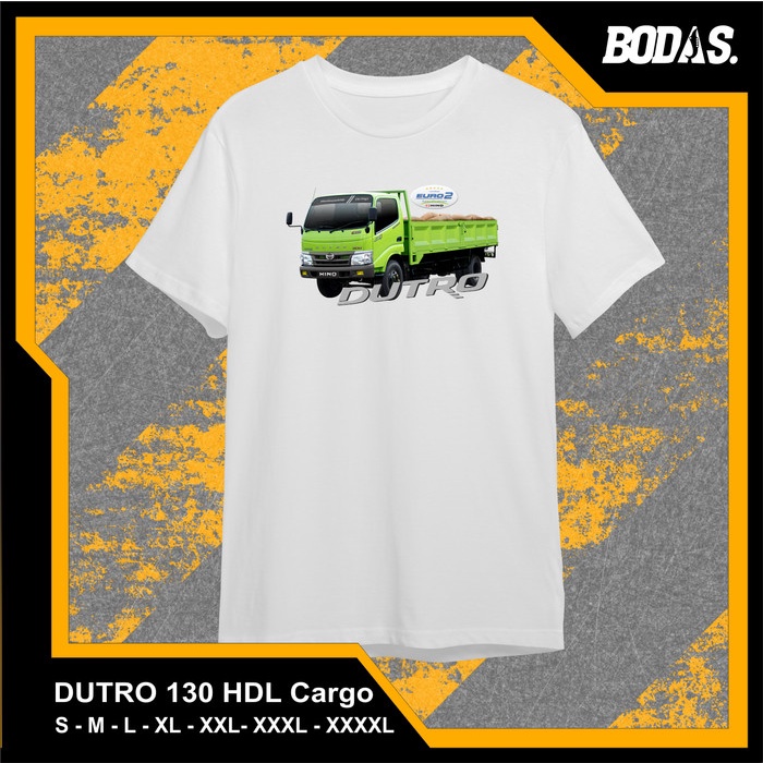 KAOS PUTIH OTOMOTIF MOBIL HINO DUTRO 300
