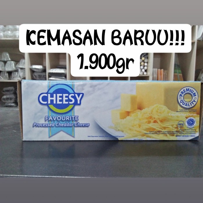 

Keju Cheesy Favourite / Keju Cheddar 2kg (Gratis MRJELLY Agar-Agar 1)