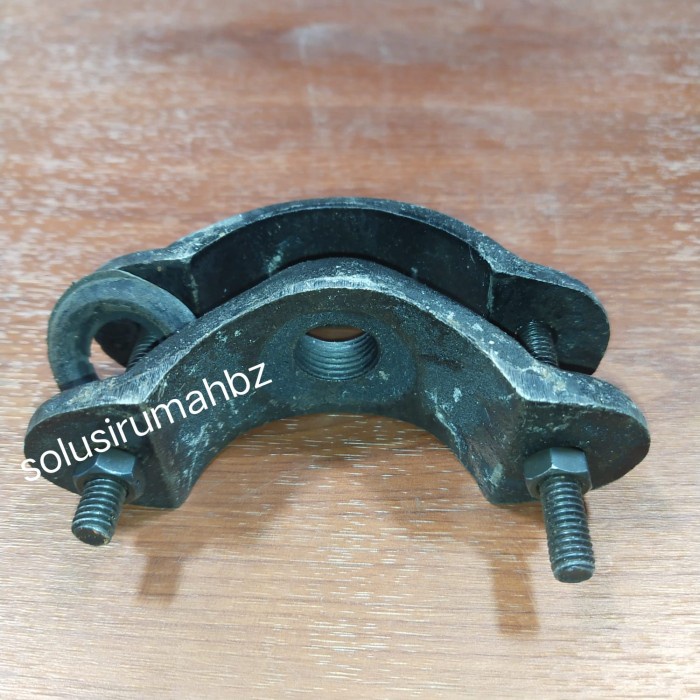 KLEM SEGEL PDAM 2 x 1/2 IN BESI CLAMP FITING METAL pipa bulat 2&quot; 1/2&quot;