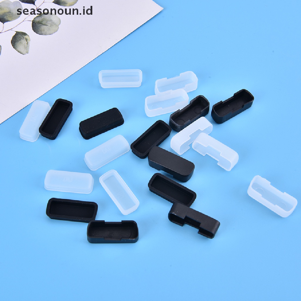 Seasonoun 5pcs Cover Pelindung Penutup Karet Tutup Debu Untuk Komputer DVI Konektor.