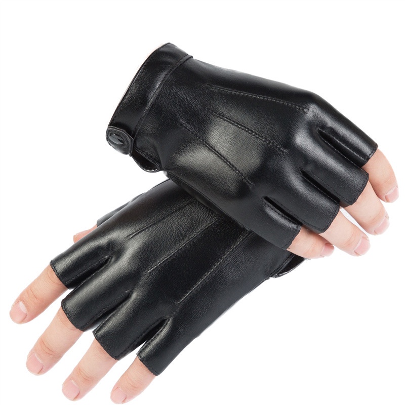 SARUNG TANGAN MOTOR KULIT MODEL CUBIT SETENGAH JARI HALF FINGER ASLI ORIGINAL GLOVE GLOVES KULIT BUAT TURING TOURING BIKERS PENGENDA BAHAN DOMAB BERKUALITAS CBT35