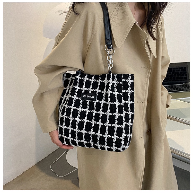 BAO089 Tas Selempang Bahu Tote Bag Kasual Wanita Import Fashion Korea Terbaru - Shoulder Bag Wanita Kekinian