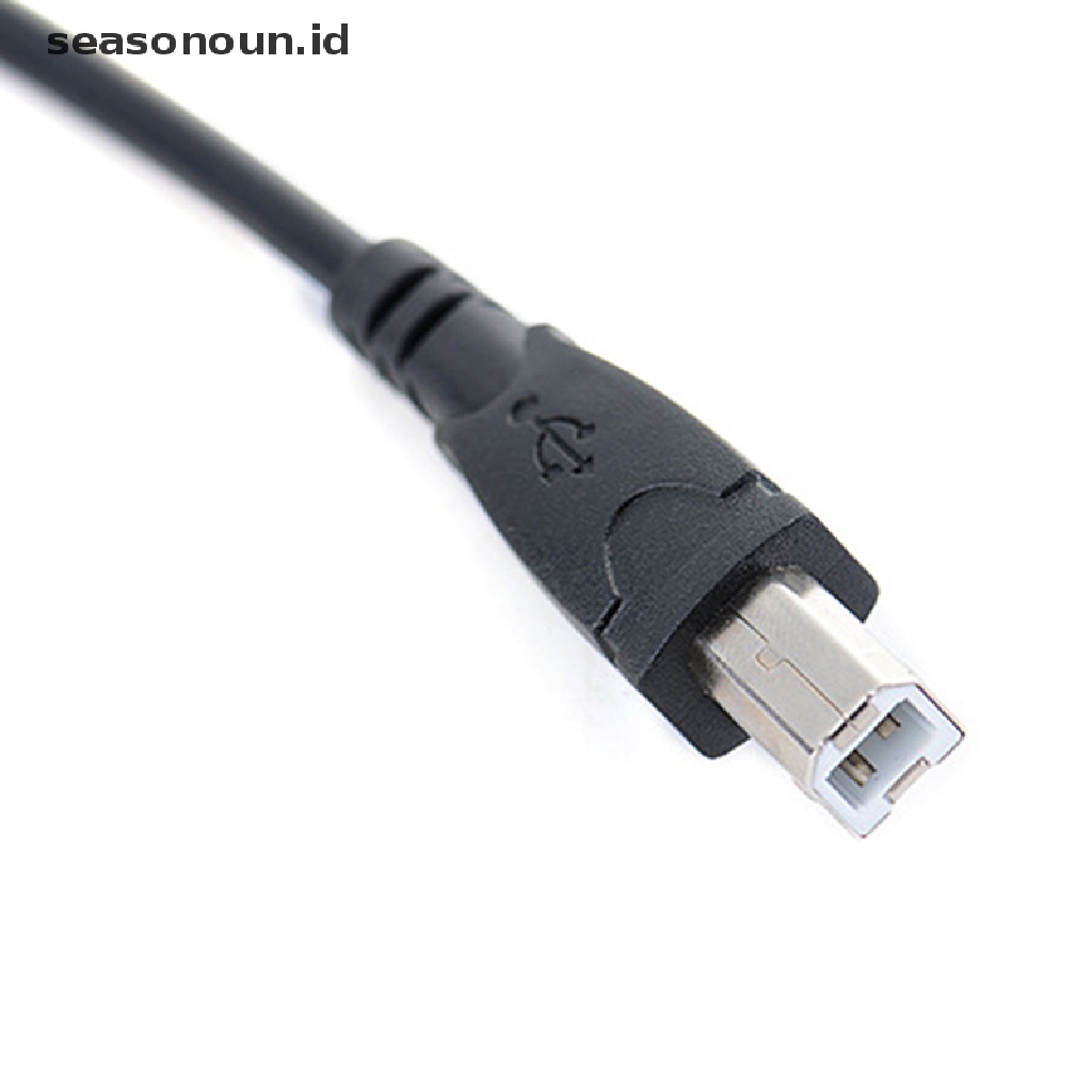 Seasonoun Kabel OTG Data Micro USB Male To USB B Type Male 3.2ft Untuk Printer Tablet Handphone  .