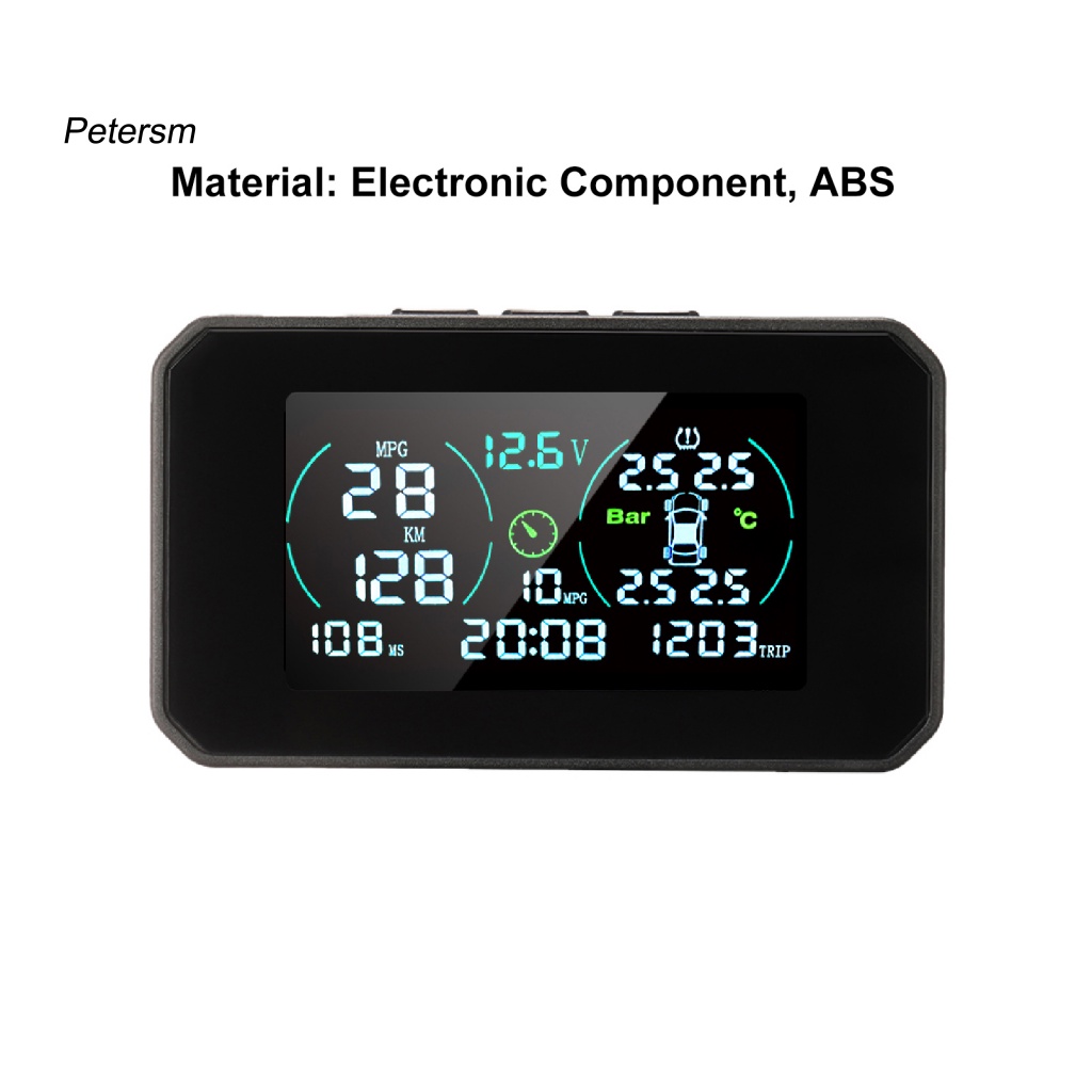 Pp TMPS USB Tahan Lama Untuk Truck Mobil TPMS Cordless Tire Pressure Detector Multifungsi