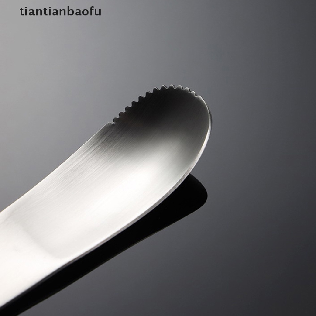 [tiantianbaofu] Kreatif Stainless Steel Garpu Buah Dual-Use Serba Guna Es Krim Dessert Sendok Garpu Buah Portable Cocktail Salad Fruit Forks Garpu Kue Butik