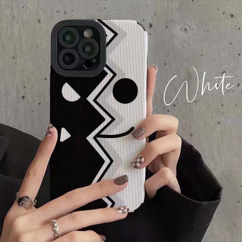 Black &amp; White Clown Soft Case HP VIVO V9 Y11 Y12i Y12 Y15 Y17 Y12S Y20 Y20i Y20S Y19 Y93 Y91C S1 V15 Pro Y50 Y30 Y30i V20 Z1 Pro Y52S Y31S V5 V5S V21 V23 5G Y83 FTD Stripe Casing