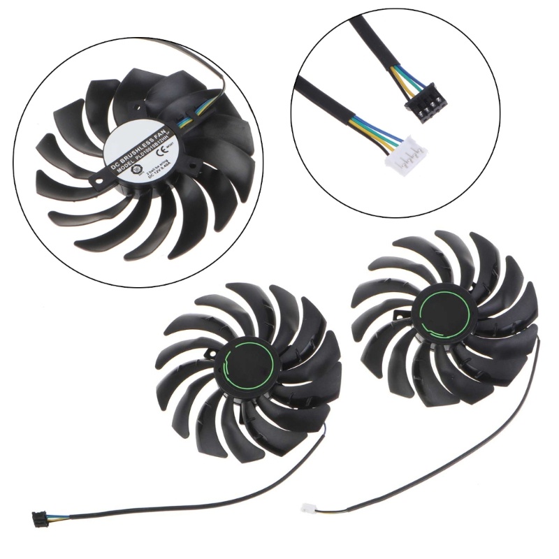 Zzz 95mm 4Pin Cooling Fan PLD10010B12HH 04a 12V GPU Fan Untuk MSI RTX3060 3060ti 3070 VENTUS Graphics Card Fan Replacemen