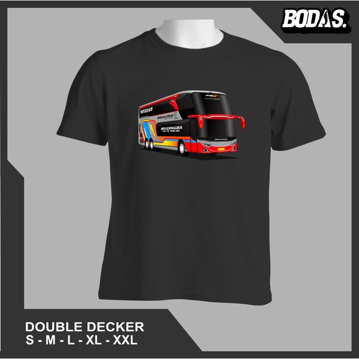 KAOS OTOMOTIF BIS JETBUS 3+ SDD DOUBLE DECKER & UHD ROSALIA INDAH